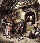 Adriaen van Ostade The Violinist painting